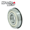 6306-ZNR Ball Bearing w/Snap Ring 30x72x19mm 6306 ZNR Metal Shielded