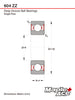 604-ZZ Ball Bearing 4x12x4mm 604 ZZ Metal Shielded