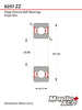 6207-ZZ Ball Bearing 35x72x17mm 6207 ZZ Metal Shielded