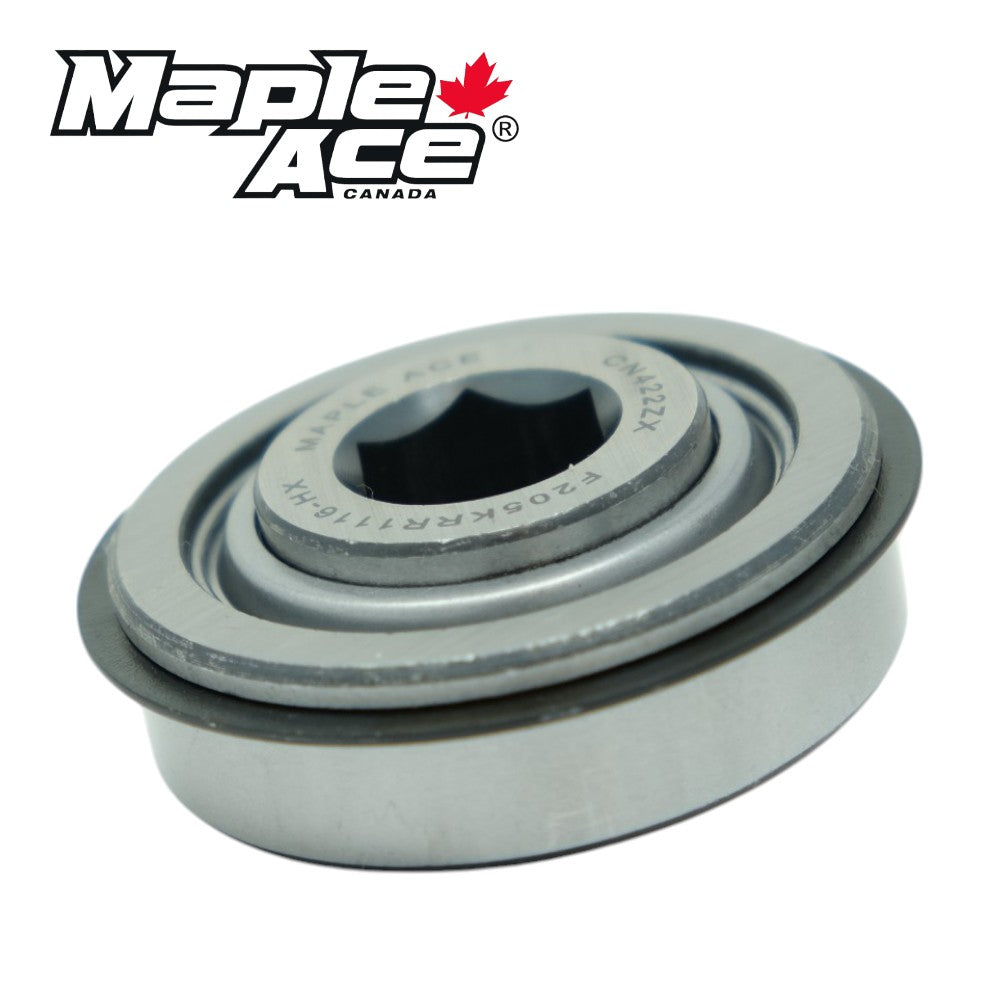 F205KRR-1116-HX Ball Bearing 11/16in Hex Bore with Snap Ring
