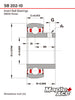 SB202-10 Insert Bearing 5/8in Bore, Spherical OD, Set Screws