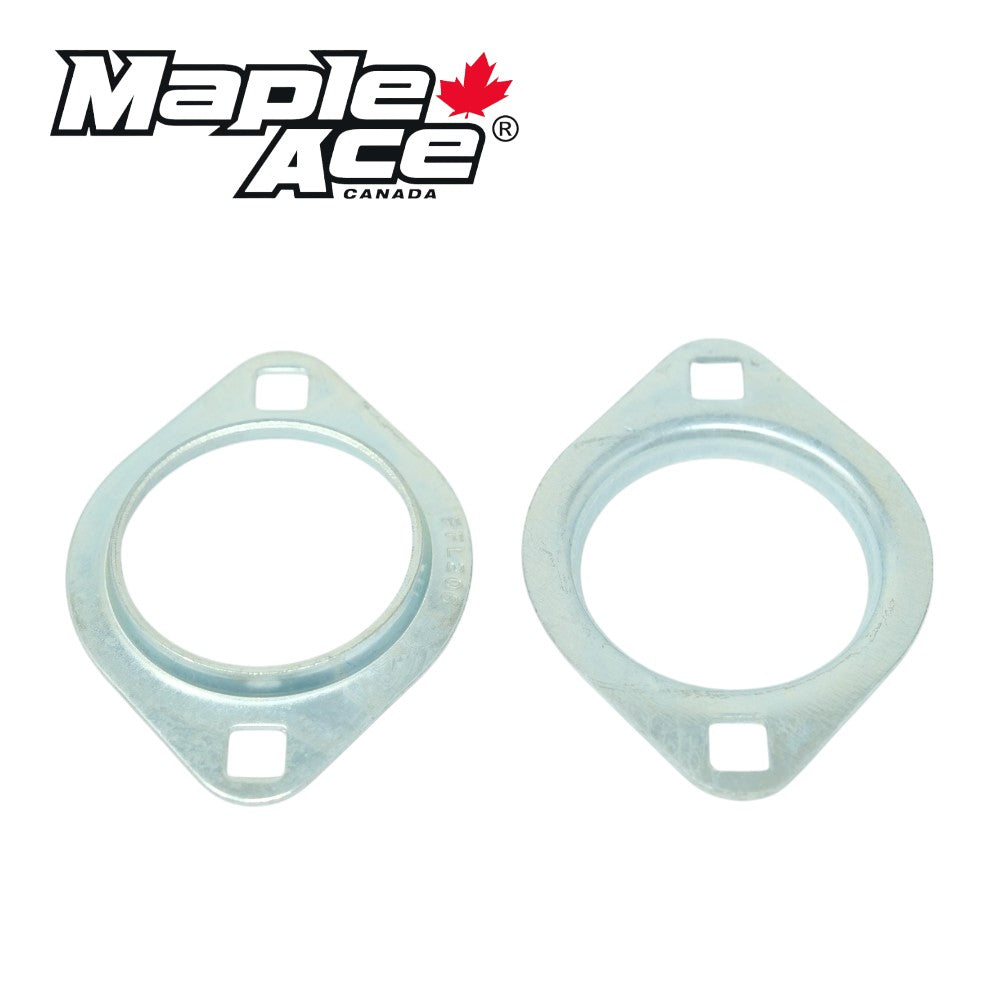 PFL204, PFL47 Oval Flanged Pressed Steel Housing for Insert Bearings, 2-Bolt