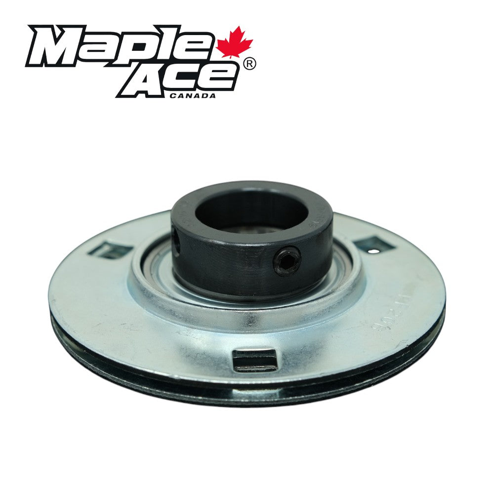 SAPF206 Pressed Steel Housing Round Flanged 3-Bolt with Insert Bearing 30mm