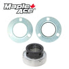 SAPF207 Pressed Steel Housing Round Flanged 3-Bolt with Insert Bearing 35mm