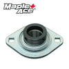SAPFL207-22 Pressed Steel Housing Oval Flanged 2-Bolt with Insert Bearing 1-3/8in