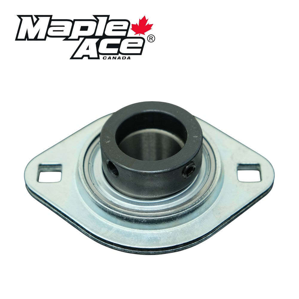 SAPFL206-18 Pressed Steel Housing Oval Flanged 2-Bolt with Insert Bearing 1-1/8in