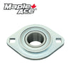 SAPFL206 Pressed Steel Housing Oval Flanged 2-Bolt with Insert Bearing 30mm