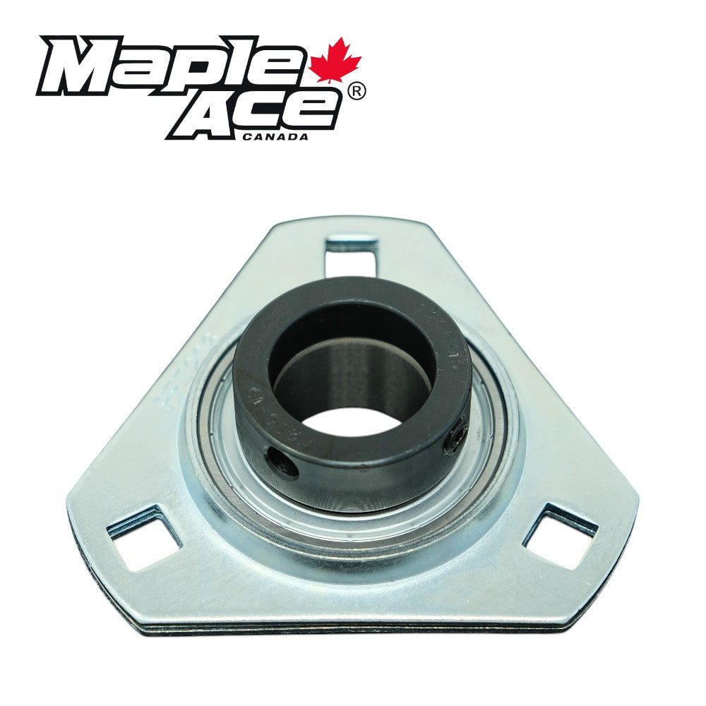 SAPFT206-18 Pressed Steel Housing Triangle Flanged with Insert Bearing 1-1/8in
