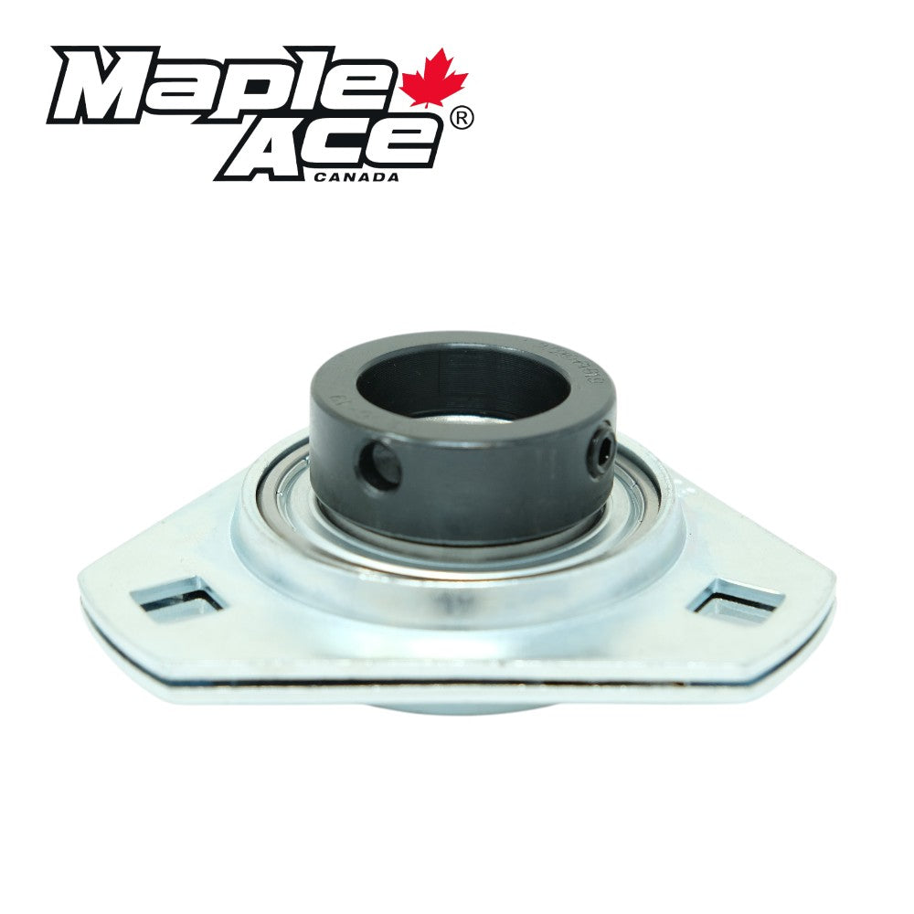 SAPFT202-10 Pressed Steel Housing Triangle Flanged 3-Bolt w/ Insert Bearing 5/8in