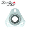 SAPFT206 Pressed Steel Housing Triangle Flanged 3-Bolt with Insert Bearing 30mm
