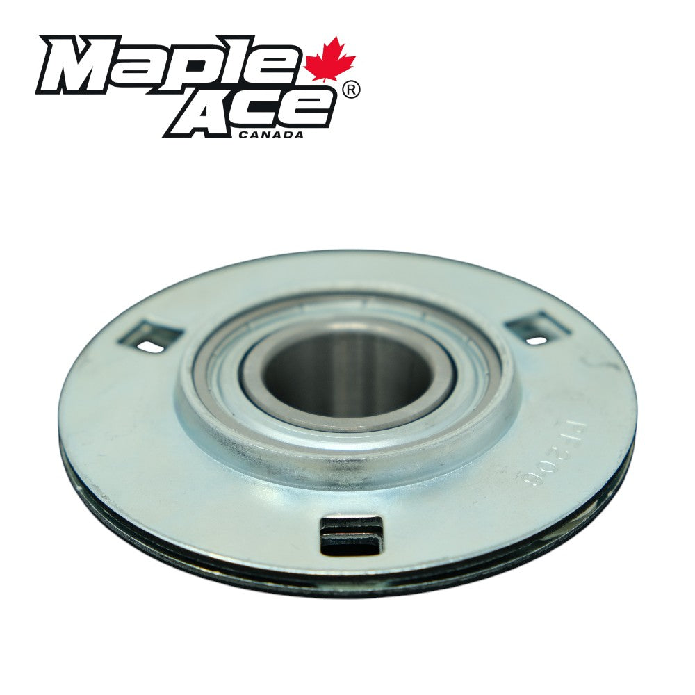 SAPF202-10 Pressed Steel Housing Round Flanged 3-Bolt with Insert Bearing 5/8in