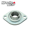 SBPFL205-16 Pressed Steel Housing Oval Flanged 2-Bolt with Insert Bearing 1in