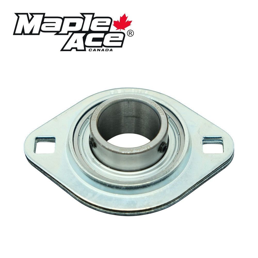 SBPFL207-23 Pressed Steel Housing Oval Flanged 2Bolt with Insert Bearing 1-7/16in
