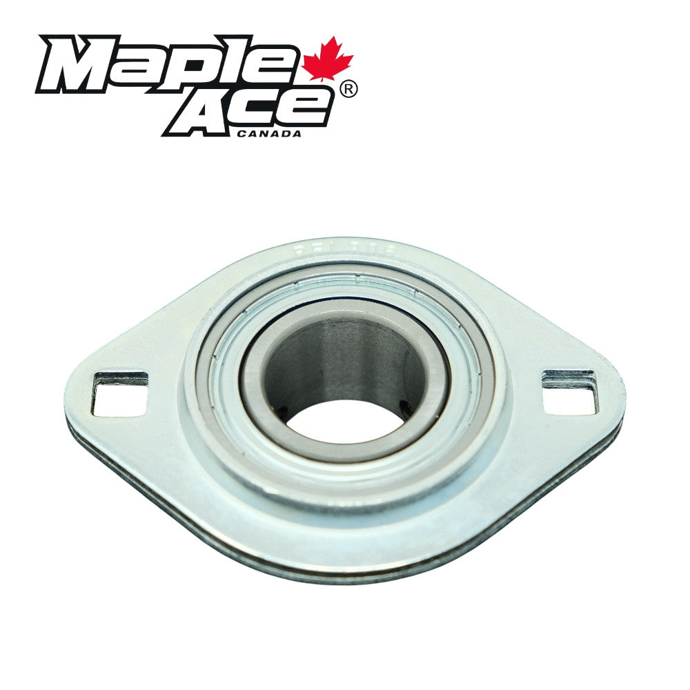 SBPFL201-8 Pressed Steel Housing Oval Flanged 2-Bolt with Insert Bearing 1/2in