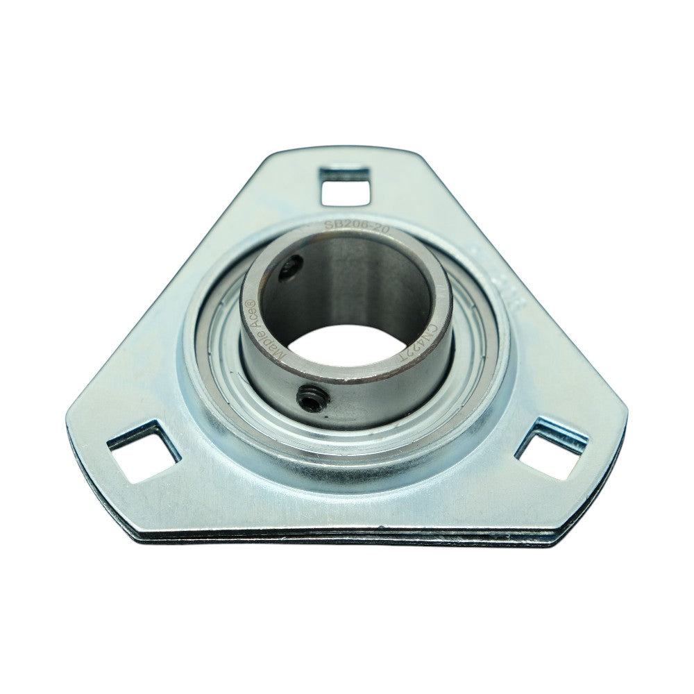 SBPFT207-23 Pressed Steel Housing Triangle Flanged with Insert Bearing 1-7/16in