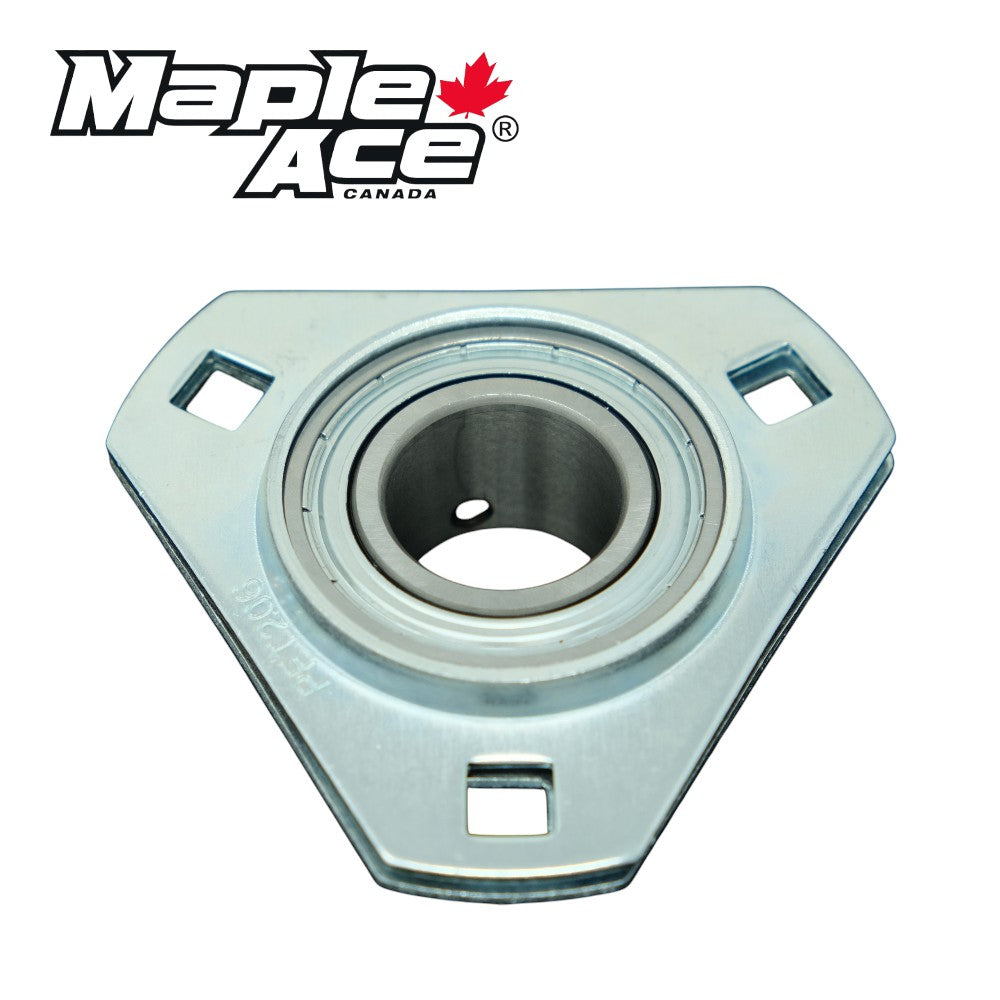 SBPFT207-22 Pressed Steel Housing Triangle Flanged with Insert Bearing 1-3/8in