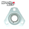 SBPFT206-18 Pressed Steel Housing Triangle Flanged with Insert Bearing 1-1/8in