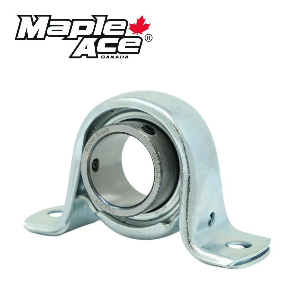 SBPP207-22 Pillow Block Pressed Steel Housings 2-Bolt with Insert Bearings 1-3/8in