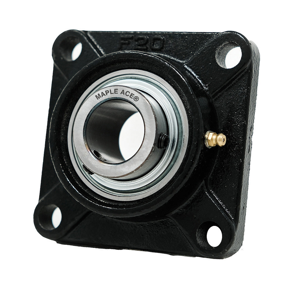 UCF212-39 Flange Bearing 2-7/16in Bore, 4-Bolt Self-Aligning, Solid Base, 3 Lips Seal
