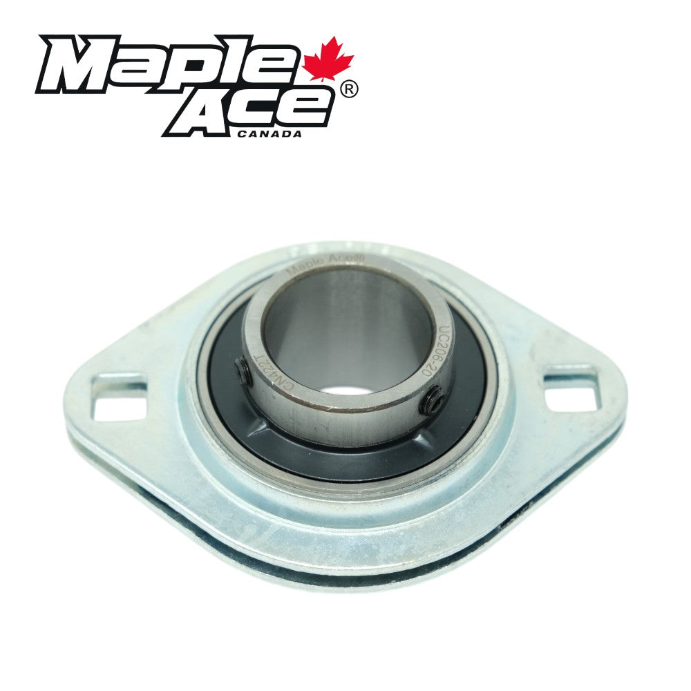 UCPFL205-14 Pressed Steel Housing Oval Flanged 2-Bolt with Insert Bearing 7/8in