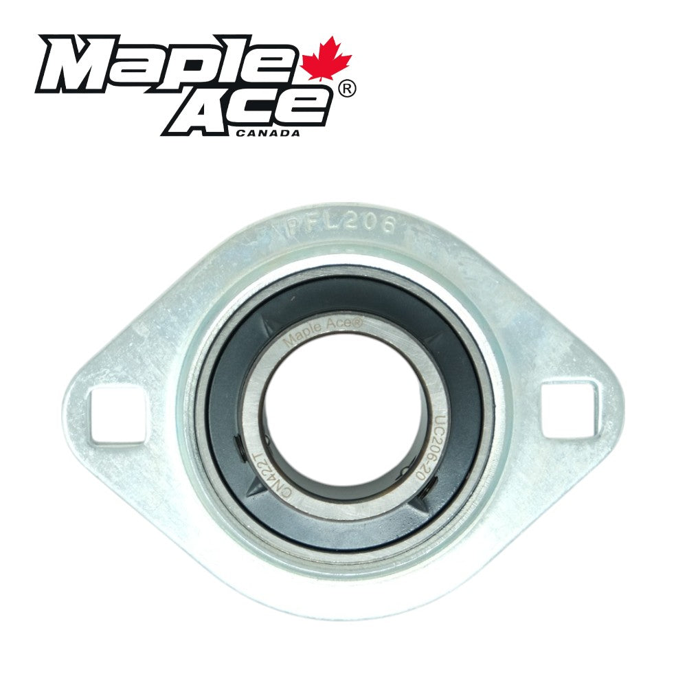 UCPFL202-10 Pressed Steel Housing Oval Flanged 2-Bolt with Insert Bearing 5/8in