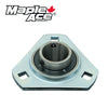 UCPFT207-23 Pressed Steel Housing Triangle Flanged with Insert Bearing 1-7/16in