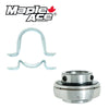UCPP201-8 Pillow Block Pressed Steel Housings 2-Bolt with Insert Bearings 1/2in